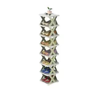 Organizador zapatero con 8 repisas de plástico desmontables, variedad…