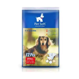 Paquete de 12 pañales desechables para mascotas pet soft tamaño chico…