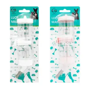 1pza Bebedero cilíndrico pequeño con cuerpo de plástico transparente …