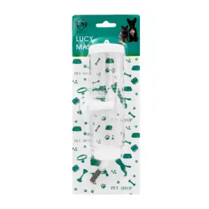 Bebedero para mascotas grande montable, transparente de 250 ml, varie…