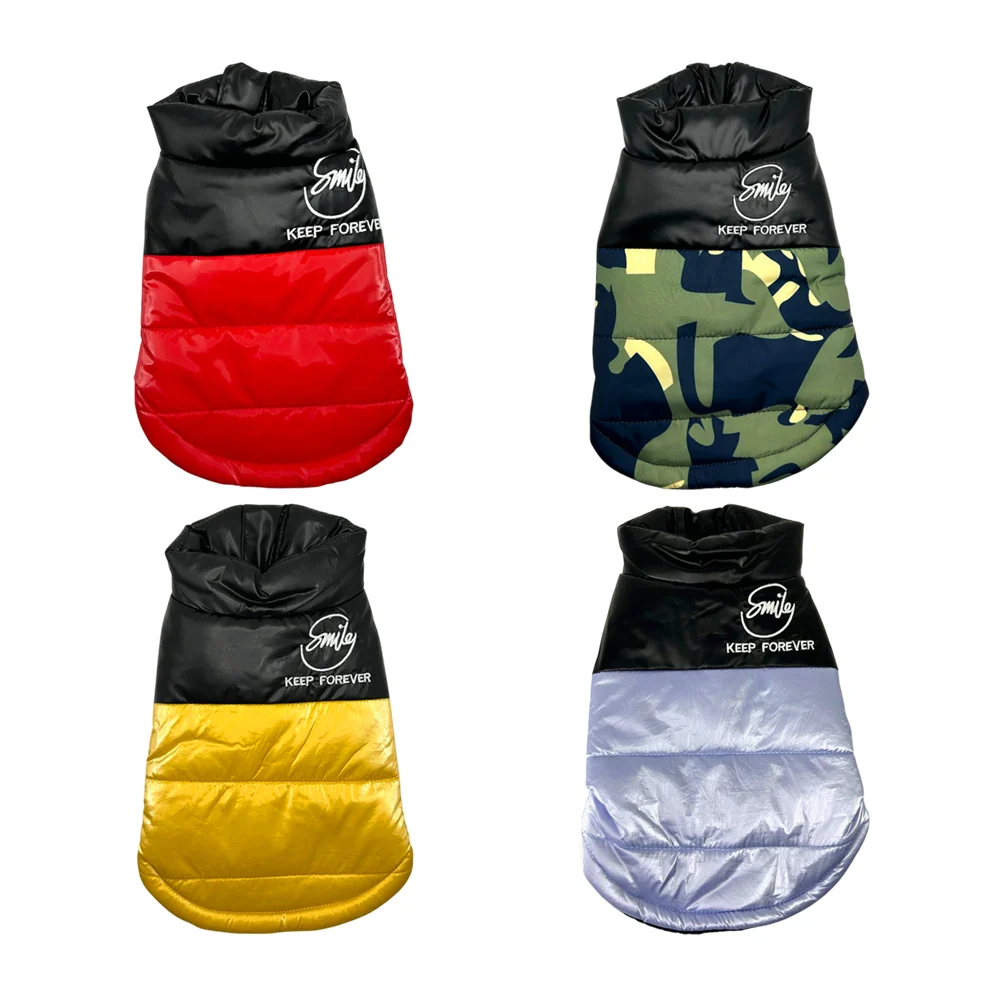 Chaleco impermeable de tipo piel con cierre y afelpado por dentro talla s para mascotas, variedad de modelos / smile keep forever / 1911