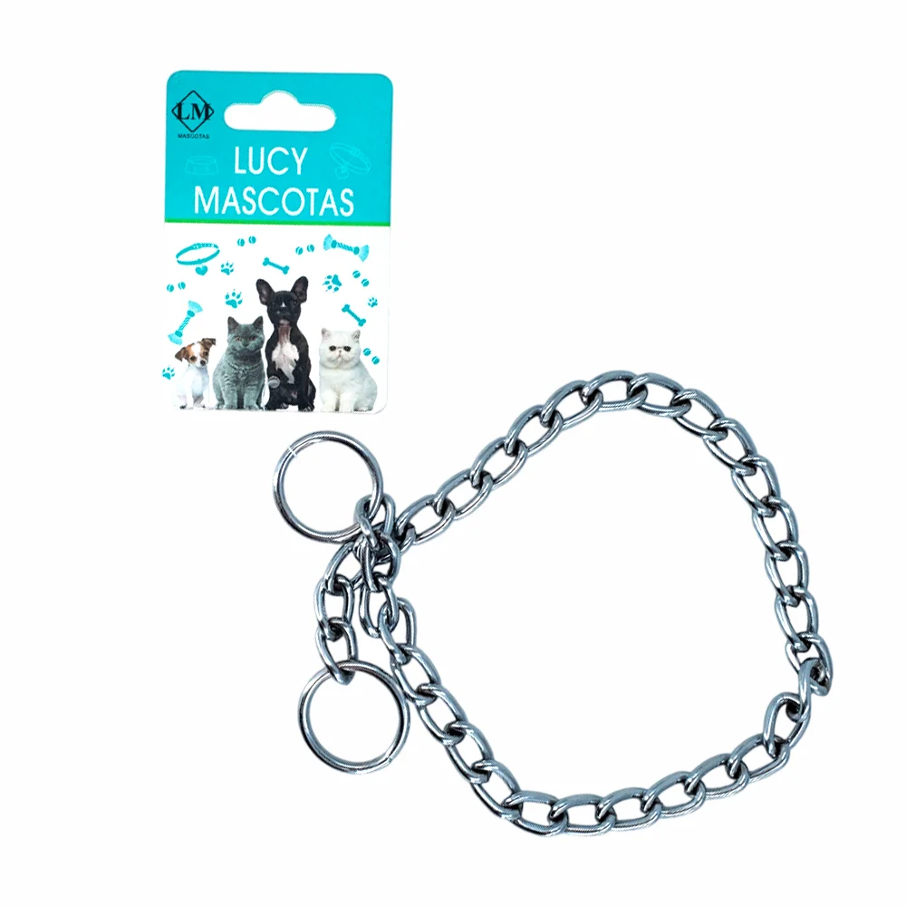 1pza Collar cadena delgada de hierro para mascotas, 45cm / lucy masco…