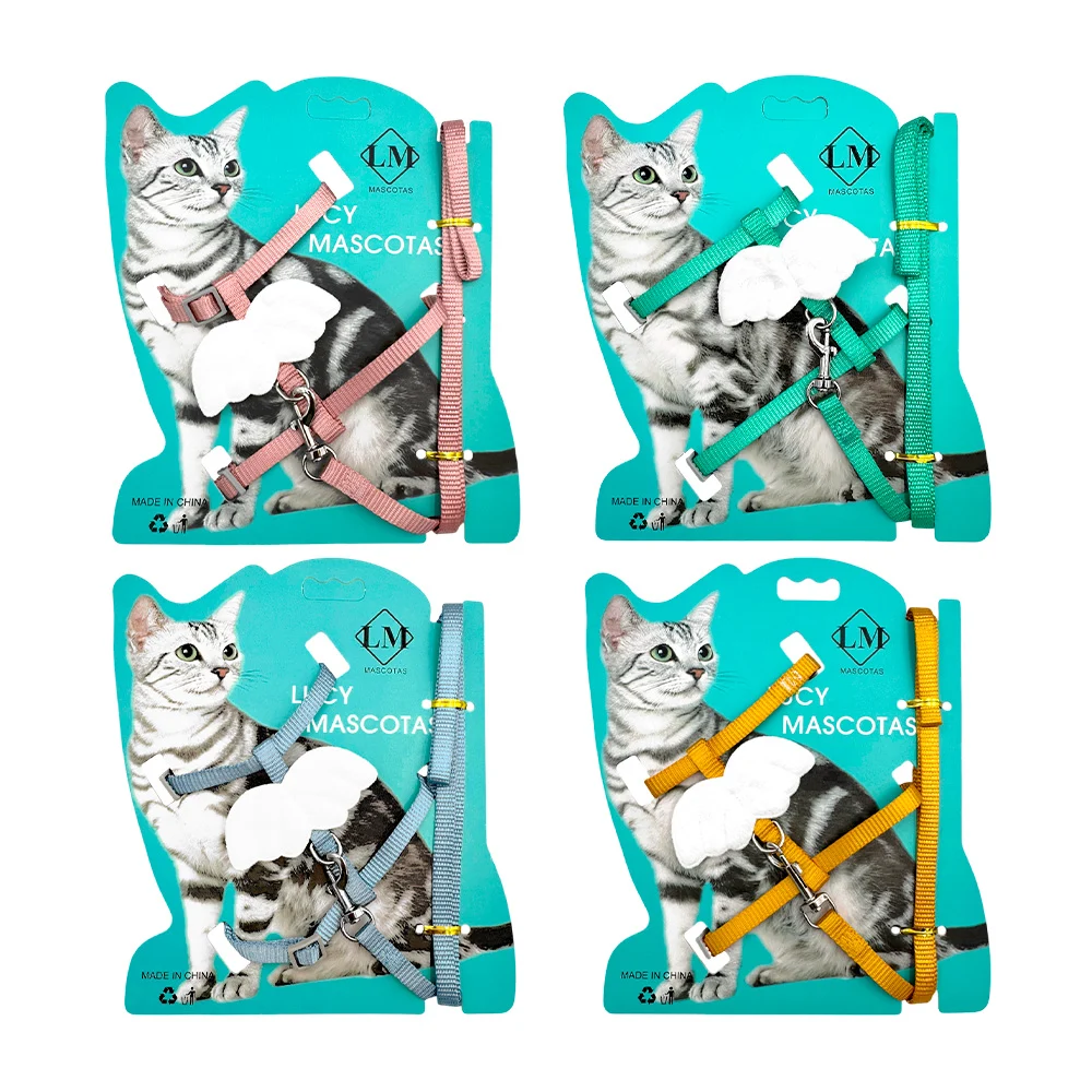 Pechera ajustable + correa de tela para mascotas con decoración de al…
