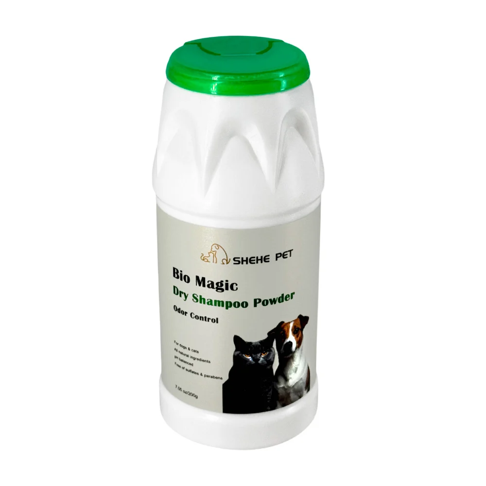 Polvo / shampoo en seco para mascotas, 200g / bio magic dry shampoo p…