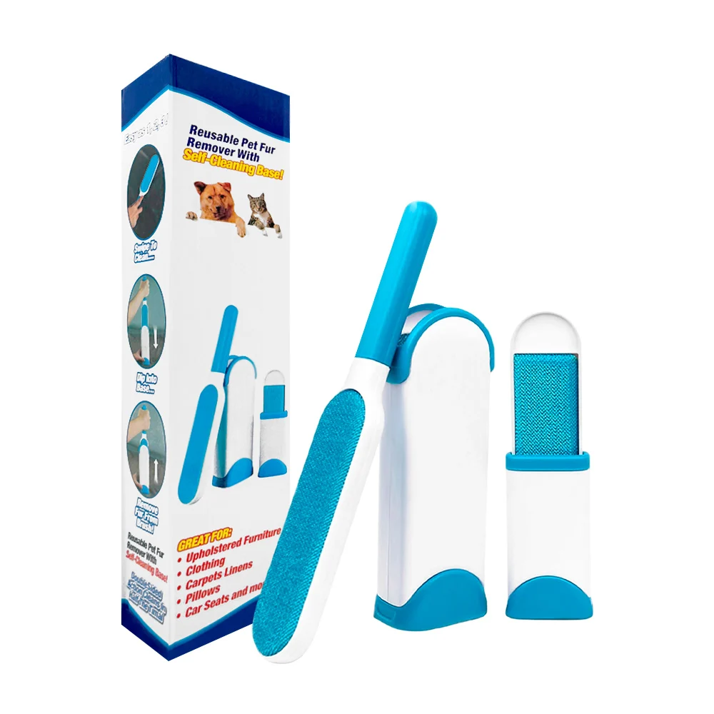 1pza Cepillo grande de doble cara con base limpiadora y cepillo peque…