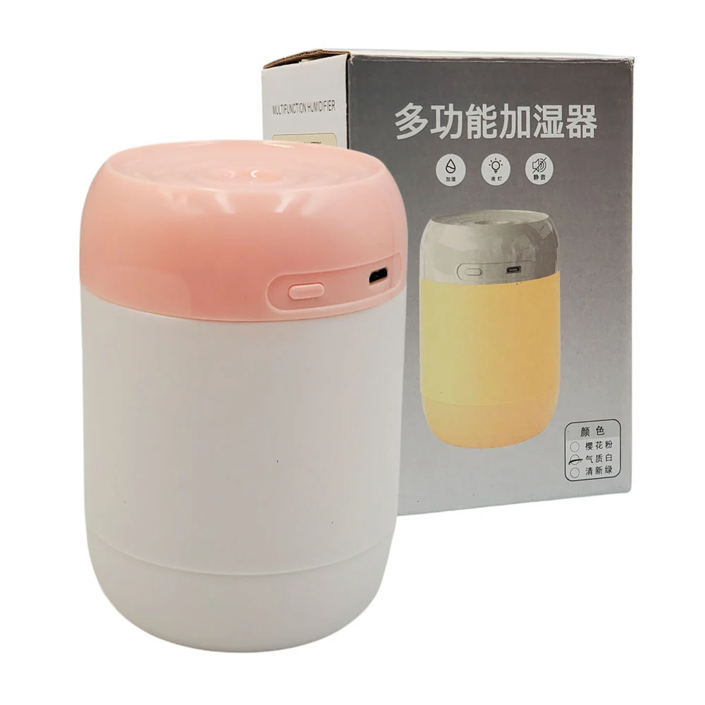 Humidificador circular con luz led y capacidad para 220ml, variedad d…