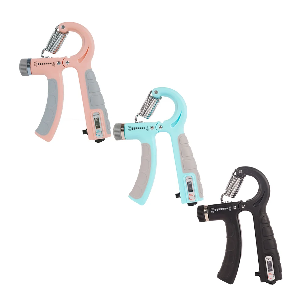 Pinzas para ejercicio de manos con contador de repeticiones en el man…