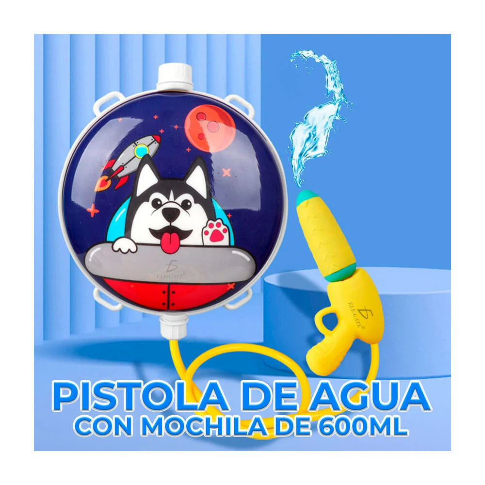 Mochila tanque redondo de plástico ele-gate con capacidad de 600ml, d…