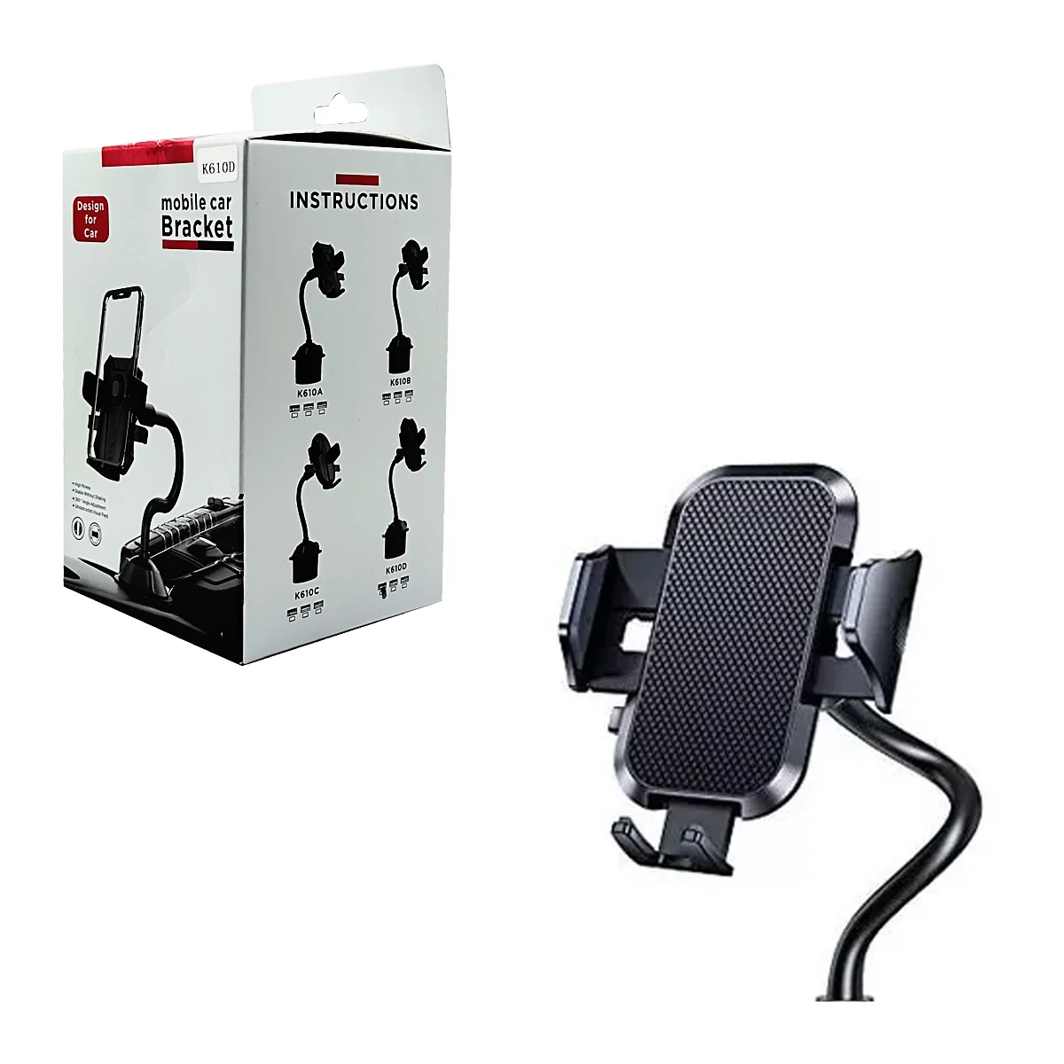 Soporte de teléfono para el porta vasos del coche con brazo flexible …