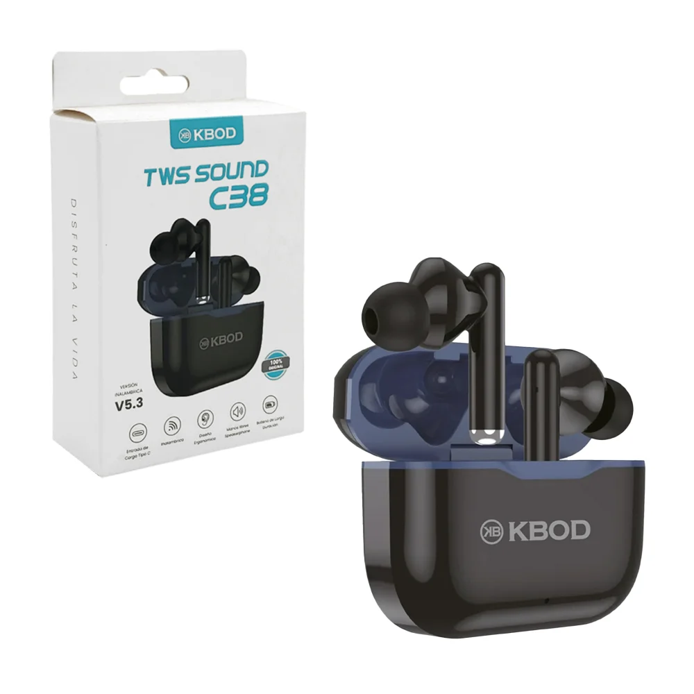 1pza Audífonos / auriculares inalámbricos, recargables, con estuche c…