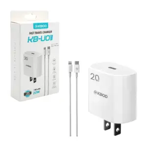 Combo cargador kbod de carga rápida, con cubo cargador de 20w de capa…