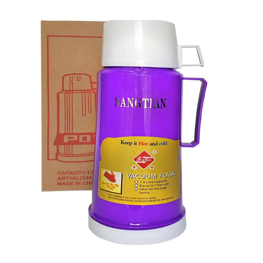 Botella / termo sangtian con capacidad de 1.0l y taza incluida, varie…