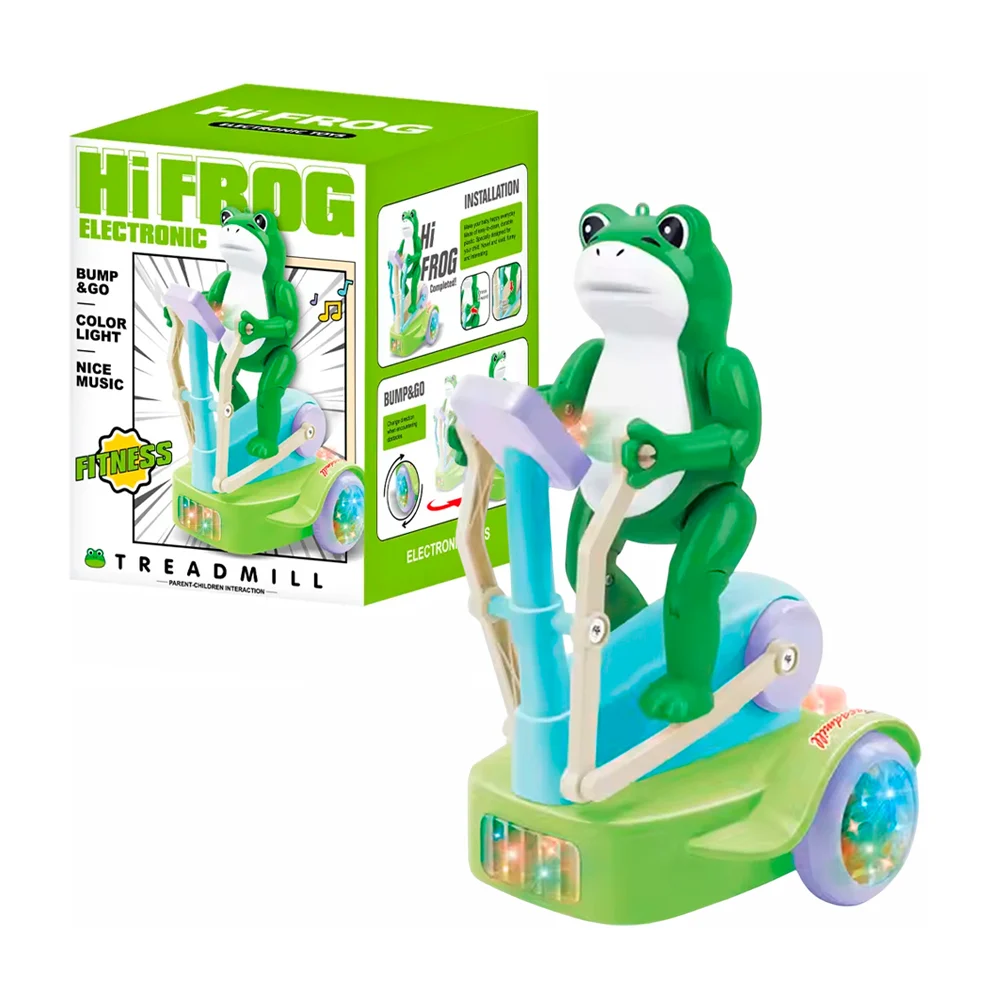 Juguete móvil con diseño de rana en aparato para hacer ejercicio con …