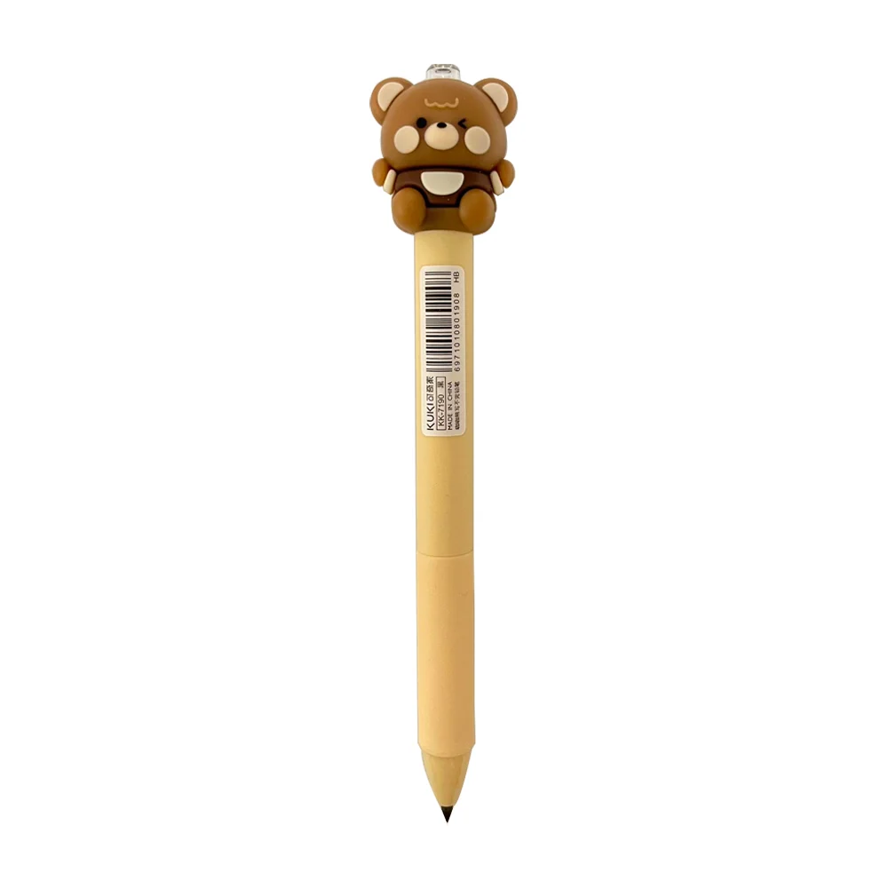 Lápiz mágico infinito retráctil, figura en forma de oso de silicona /…