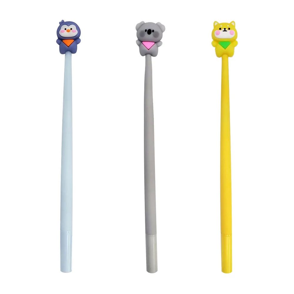 Pluma / bolígrafo, flexible con diseño de animales kawaii de silicona…