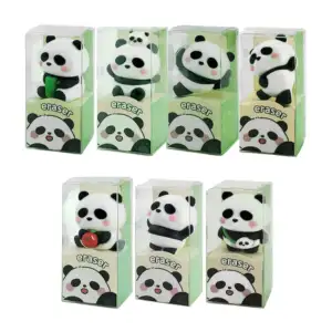 Borrador pequeño en forma de panda kawaii, diferentes modelos