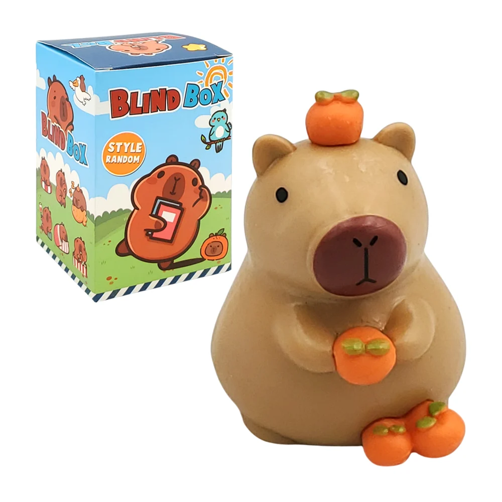 Mini juguete coleccionable con diseño de capibara, variedad de modelo…