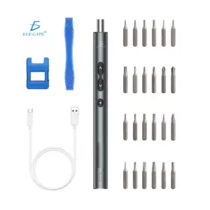 Kit mini destornillador eléctrico multiusos con 24 puntas intercambia…