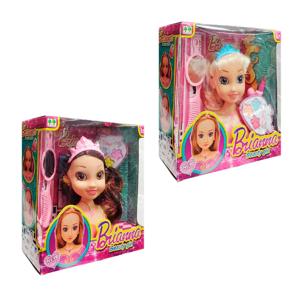 Maniqui cabeza de muñeca brianna para crear peinados y maquillaje, va…