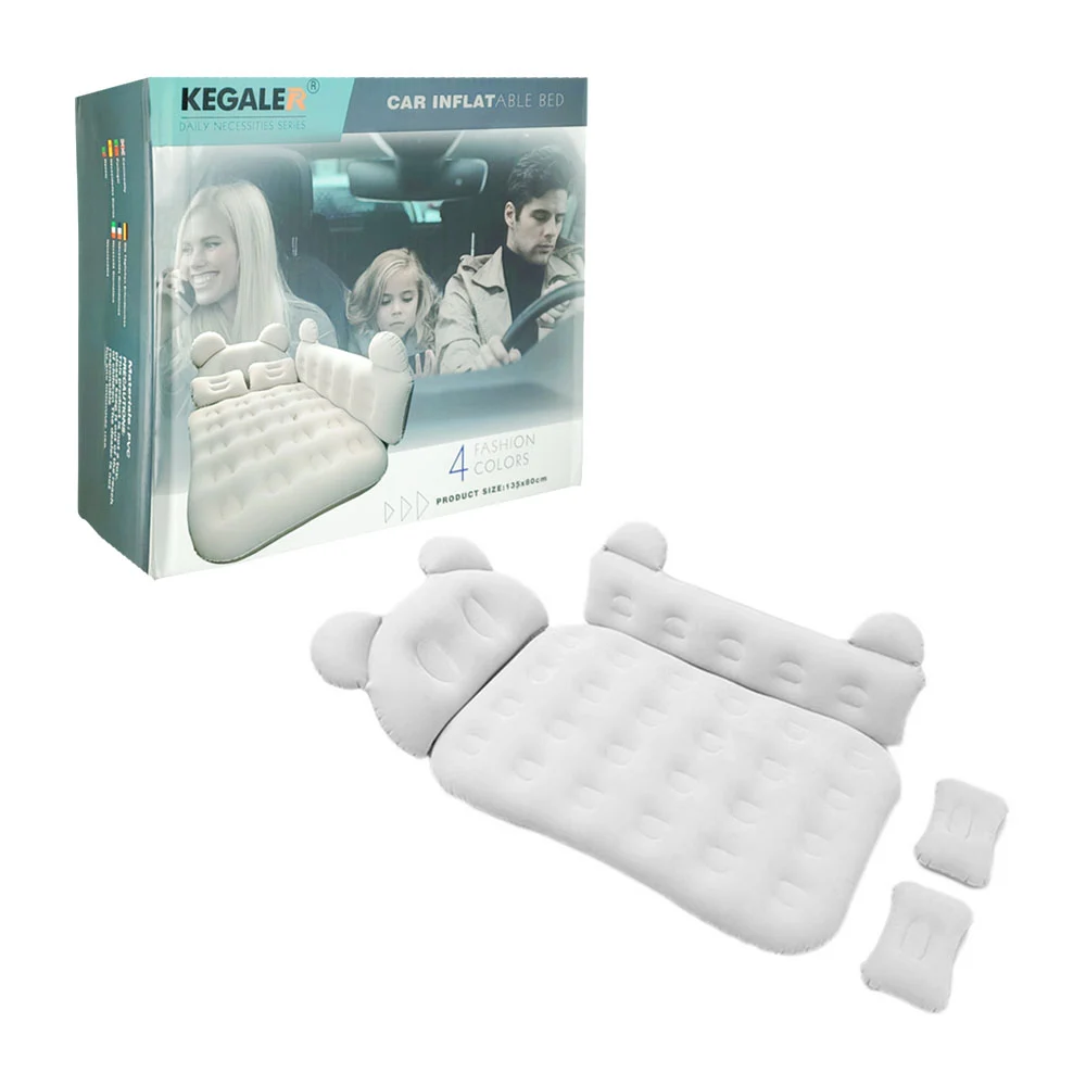 1pza Colchón inflable para coche, grande, con cuerpo de plástico resi…