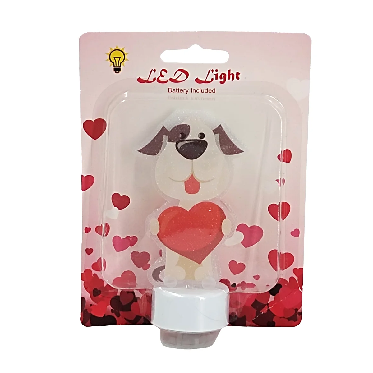 Lámpara pequeña decorativa de papel con luz led y temática san valent…