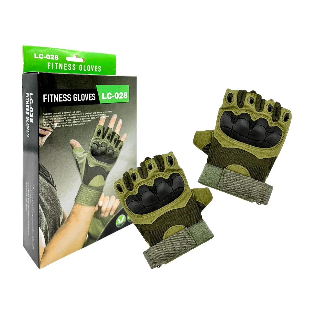 1pza Par de guantes bicolor para hacer ejercicio, con diseño abierto,…