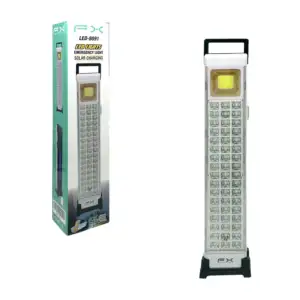 Lámpara de emergencia fx con 4 intensidades de luz y panel solar / le…