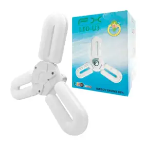 1pza Foco plegable led en forma de ventilador con 3 aspas, variedad d…
