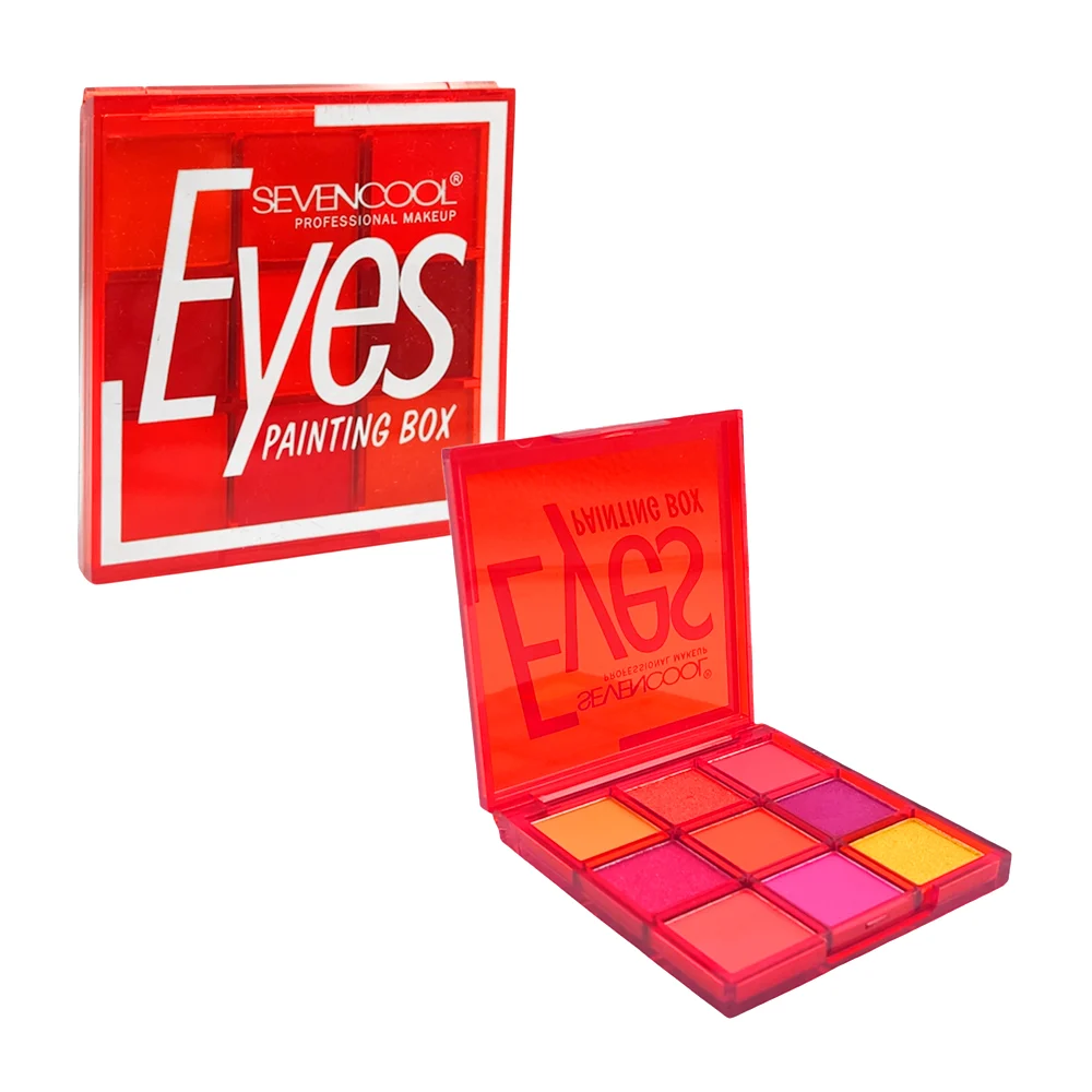 Paleta de maquillaje con 9 sombras para ojos en tonos matte o con des…