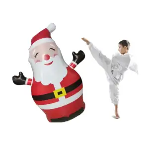 Santa claus inflable gigante led con control remoto para decoración d…