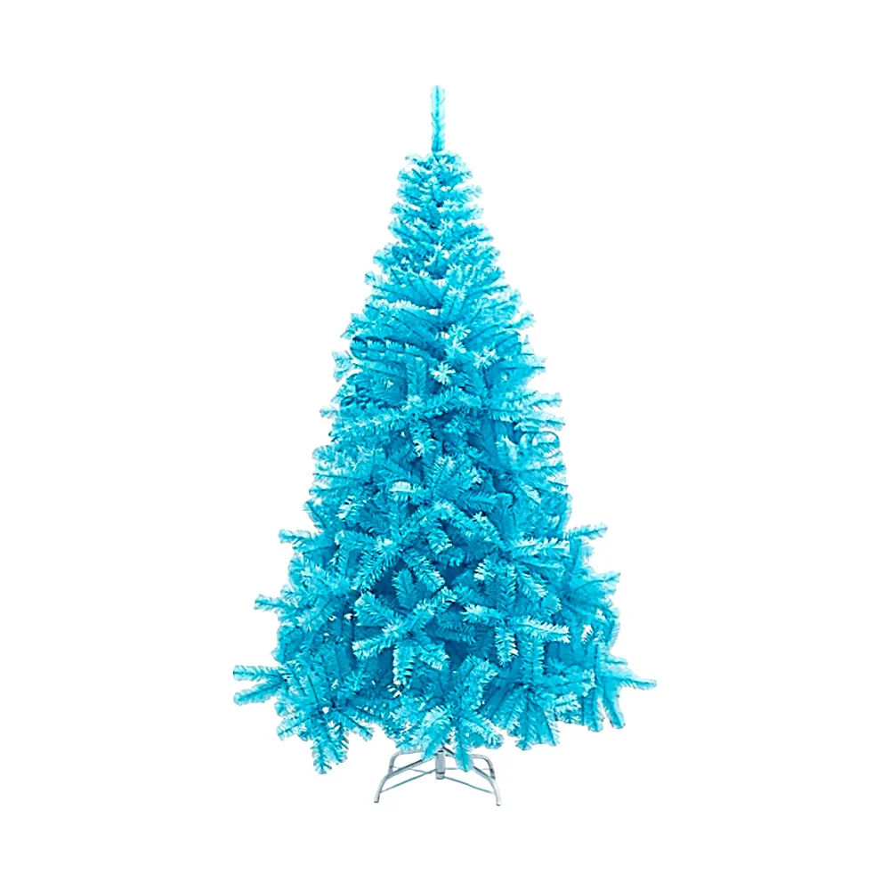 Árbol pino de navidad tipo canadiese color aguamarina azul aqua con b…