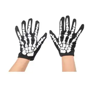 Paquete con disfraz esqueleto calavera para halloween con túnica y gu…