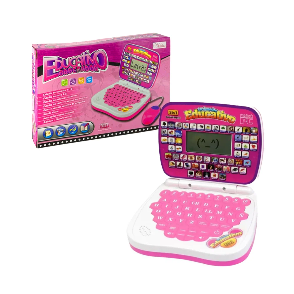 Mini computadora interactiva bilingüe con sonido y mouse, variedad de…