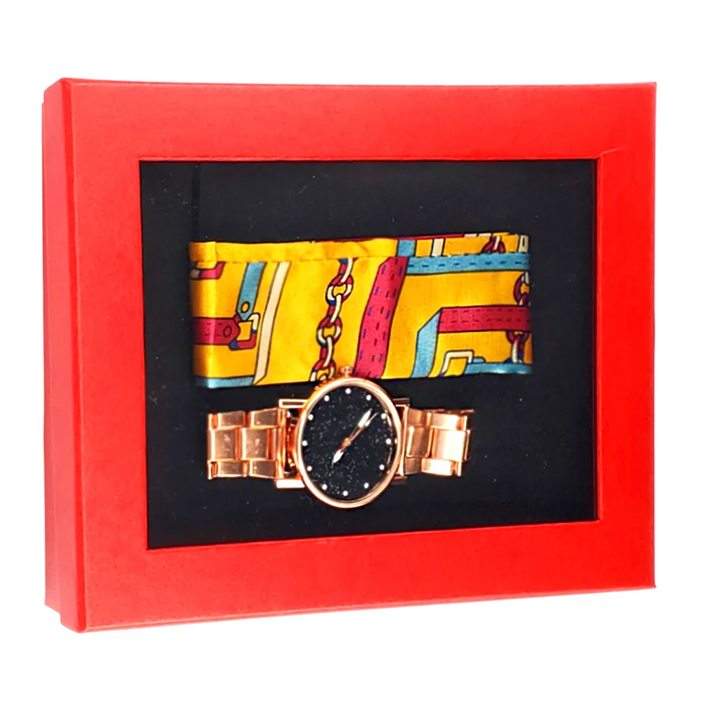 Kit de regalo para dama con reloj y diadema tipo listón para el cabel…