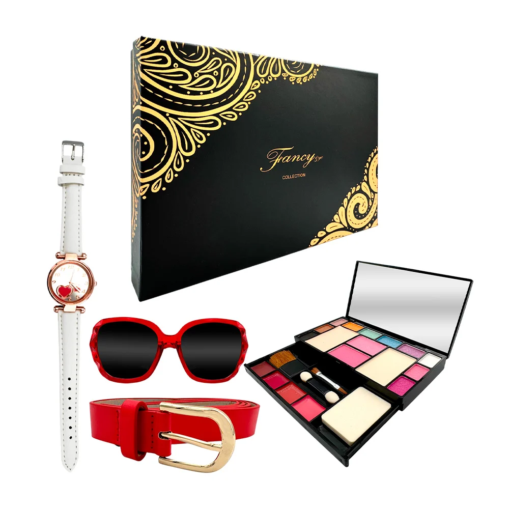 Kit de regalo para dama con cinturón, lentes de sol, reloj de mano y …