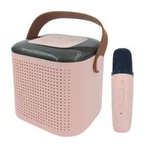 Mini bocina karaoke con luz rgb y entrada para tf + micrófono, varied…