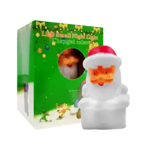 Mini lámpara decorativa navideña con diseño de figuras navideñas / le…