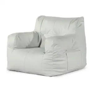Mini sillón liso tipo puff infantil para niños con orejitas y bolsa l…