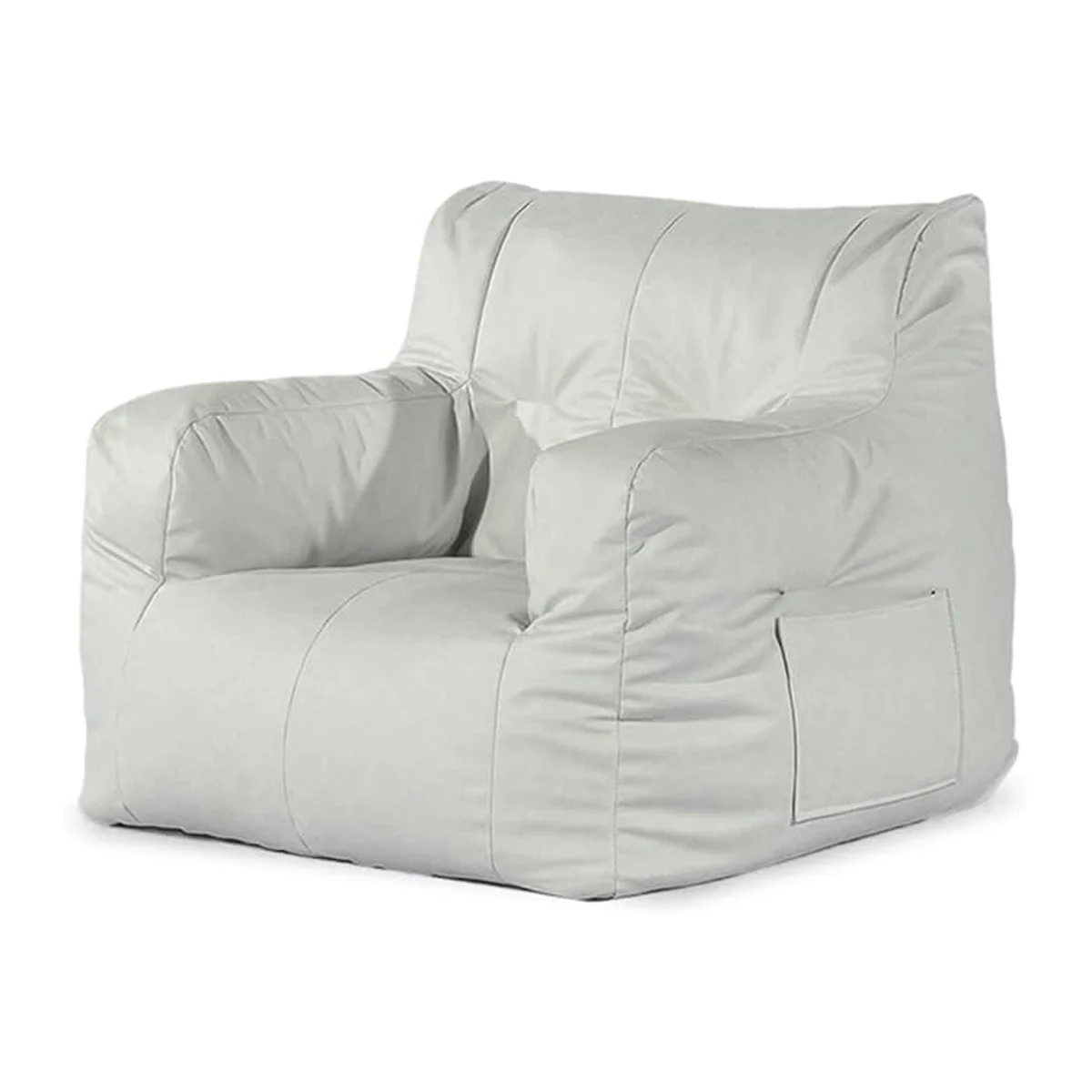 Mini sillón liso tipo puff infantil para niños con orejitas y bolsa l…