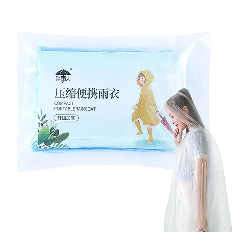 1pza Impermeable de plástico desechable liso, variedad de colores / c…