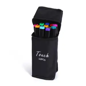 Estuche con 12 plumones marcadores touch con doble punta de colores /…