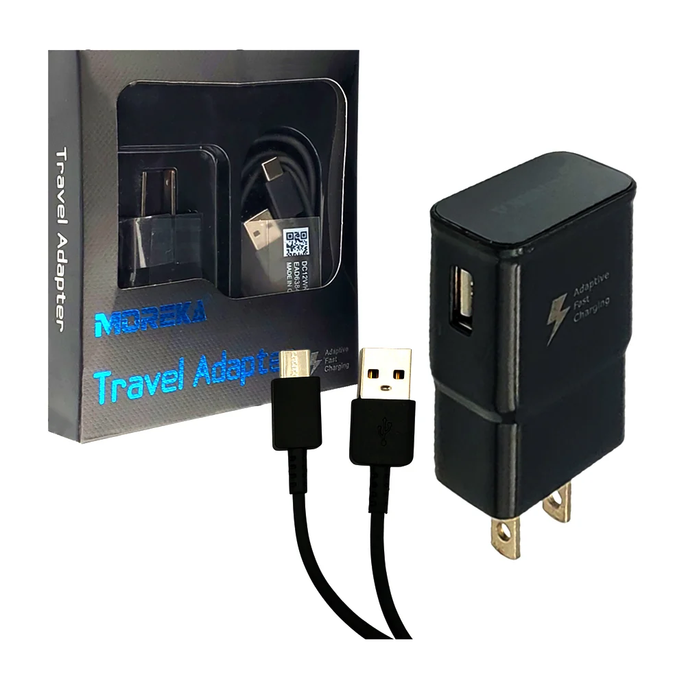 Combo cargador moreka con cubo cargador y cable tipo c / travel adapter ...