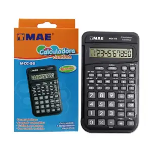 Calculadora científica mae con 56 funciones y pantalla digital de 10 …