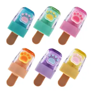 1pza Marcatextos fluorescente con forma de paleta, líquido brillante …