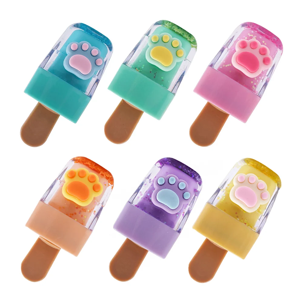 1pza Marcatextos fluorescente con forma de paleta, líquido brillante …
