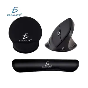Kit gamer confort con mouse vertical, mouse pad y almohadilla cojín r…
