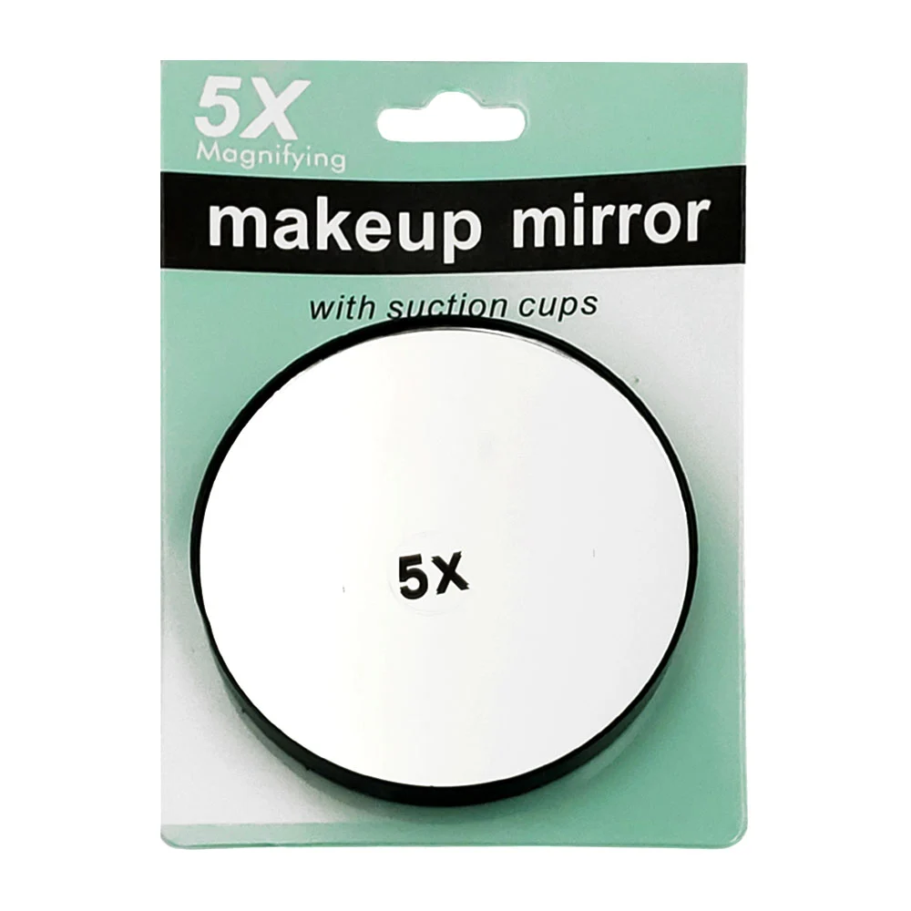 Mini espejo para maquillaje, con ventosas de succión, zoom de 5x / m0…