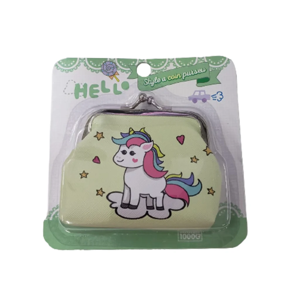 Monedero pequeño infantil con diseño de unicornio, variedad de diseño…