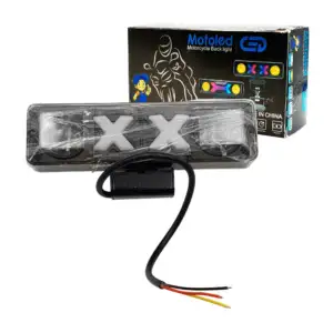 Lámpara faro led trasera para motocicleta, con 4 foco en forma de x y…