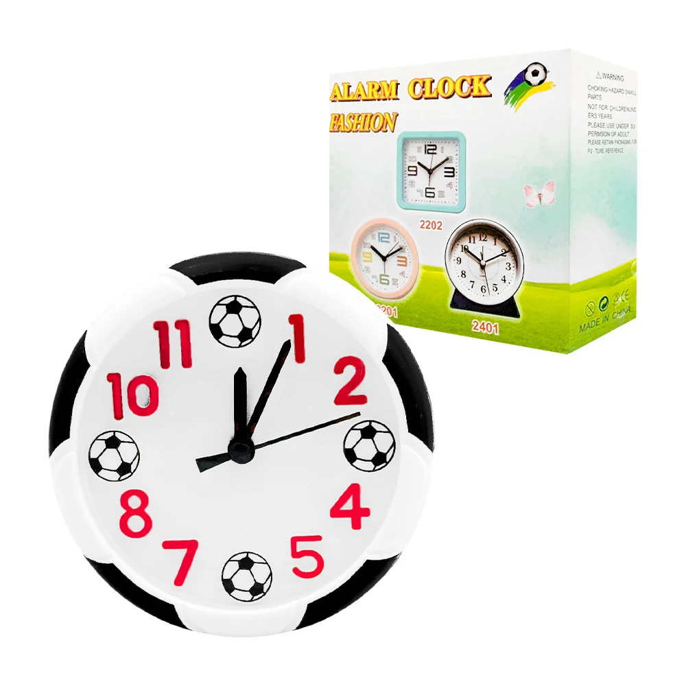 Reloj despertador para escritorio con forma de balón, variedad de mod…